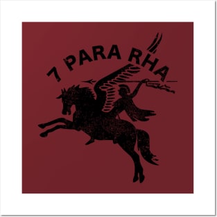 7th Parachute Regiment Royal Horse Artillery (distressed) Posters and Art